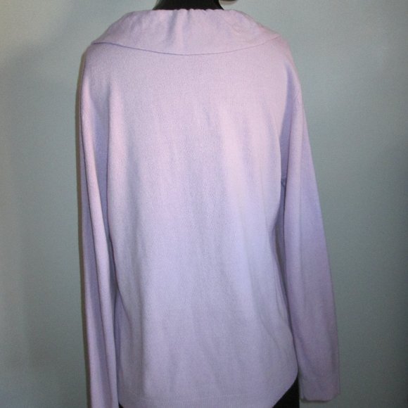 Taylor Marcs soft lilac ruffle neck cardigan - Picture 5 of 7